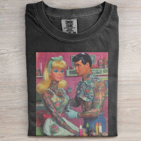TATTOO ARTIST'S RETRO BARBIECORE T-SHIRT