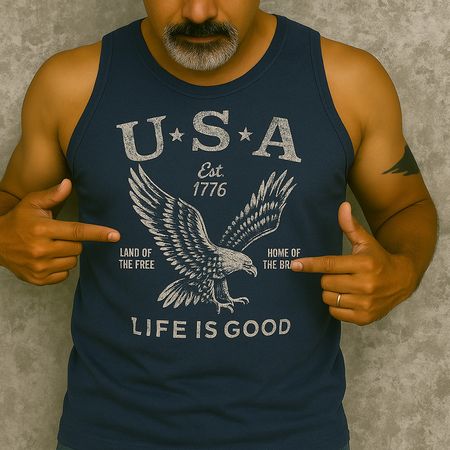 US 250th Anniversary Printed Tank Top