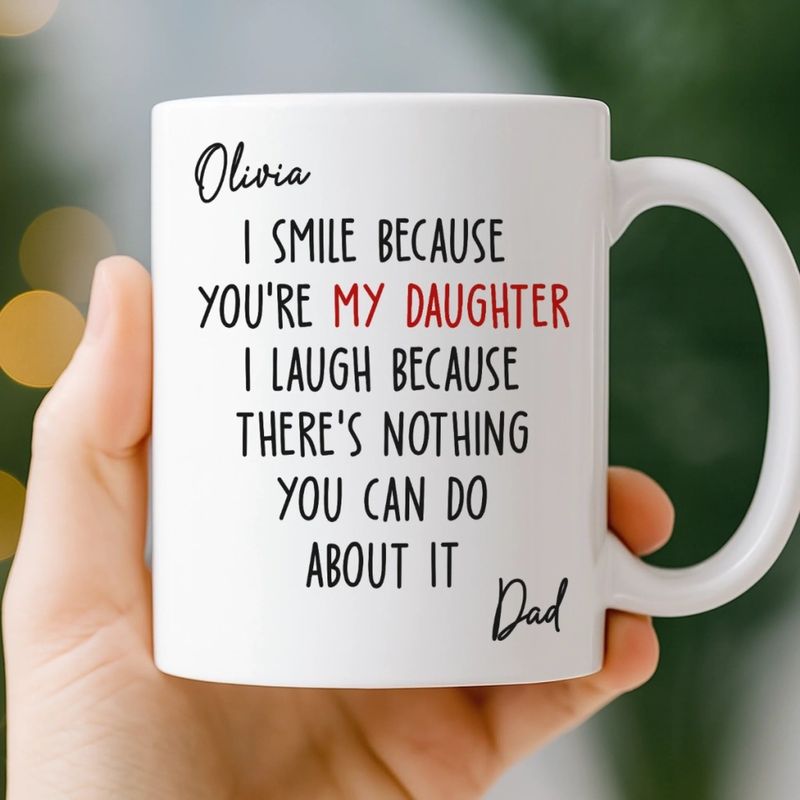Custom Mug - Personalized Birthday Gifts For Mom, Dad, Daughter, Son - Home Is Where We Gather