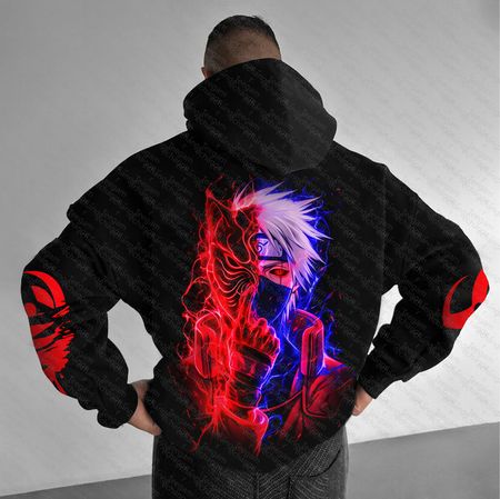 Unisex   Anime Graphic Streetwear Vintage Hoodie.Na