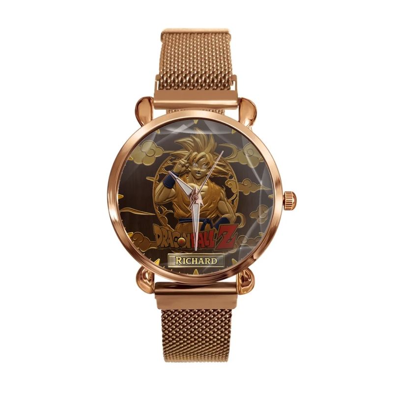 Personalized Anime-Inspired Watch - Custom Name Engraved Design