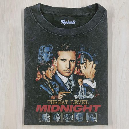 THE OFFICE THREAT LEVEL MIDNIGHT T-SHIRT
