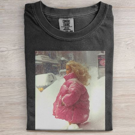 SNOW DOWN JACKET BARBIECORE TEE