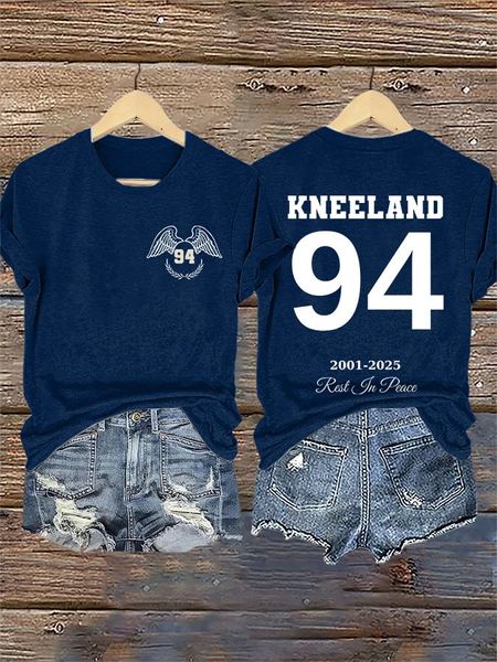 Retro Rest in Peace 94 Print T-Shirt