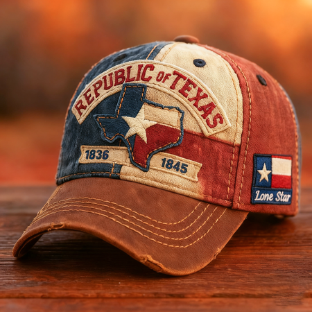 🔥LAST DAY 48% OFF -🤩"Lone Star Legacy" Texas Republic Cap