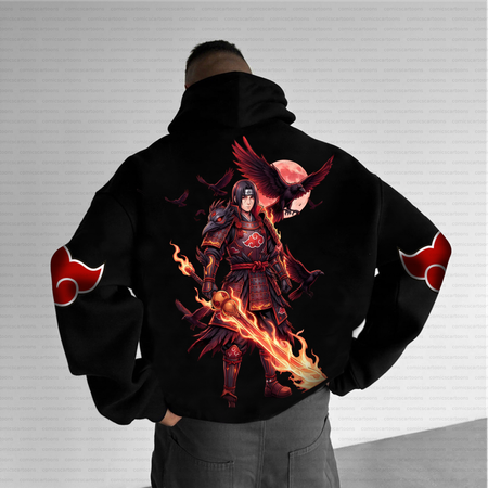 Unisex Anime Inspired Vintage Plush Hoodie