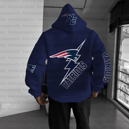Unisex &amp;amp;amp;amp;quot;New England Patriots&amp;amp;amp;amp;quot; Graphic Streetwear Vintage Plush Hoodie