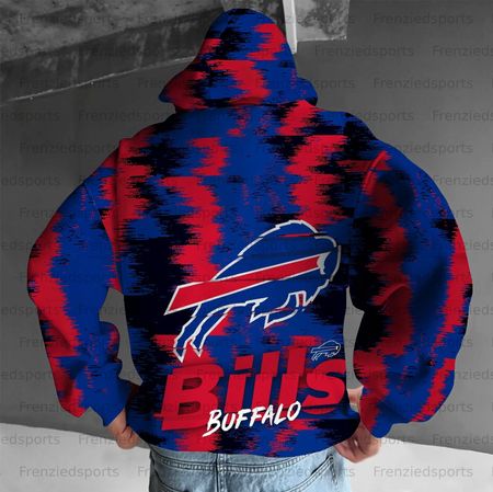 Unisex &amp;amp;amp;amp;quot;Buffalo Bills&amp;amp;amp;amp;quot; Graphic Streetwear Vintage Plush Hoodie