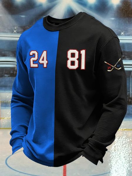 Men's Hockey Romance Print T-Shirt