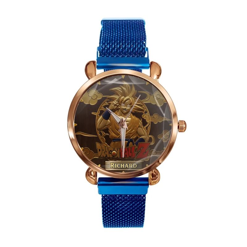 Personalized Anime-Inspired Watch - Custom Name Engraved Design