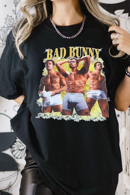 Bad Bunny CK poster T-shirt