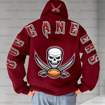 Unisex &amp;amp;amp;amp;quot;Tampa Bay Buccaneers&amp;amp;amp;amp;quot; Graphic Streetwear Vintage Plush Hoodie