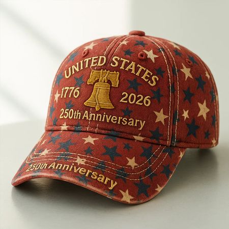 US 250th Anniversary Printed Casual Hat