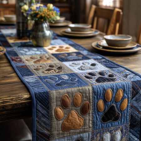 Cuddle Tracks Quilted Table Runner GFTOTP15687