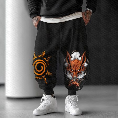 Unisex    Casual Anime Streetwear Pants.Na