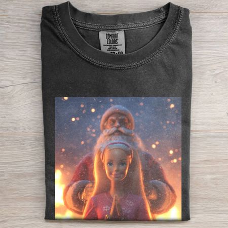 BARBIECORE SANTA CLAUS FIREWORKS TEE