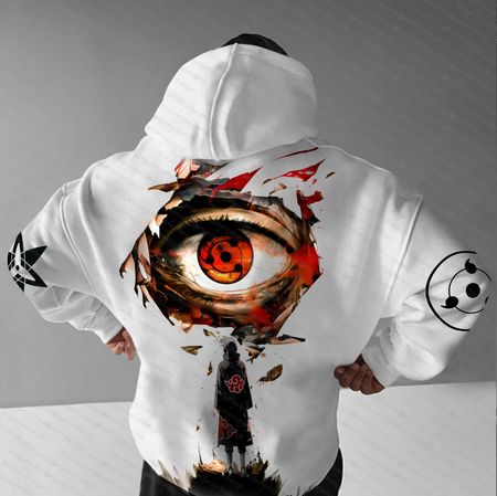 Unisex   Anime Graphic Streetwear Vintage Hoodie.Na