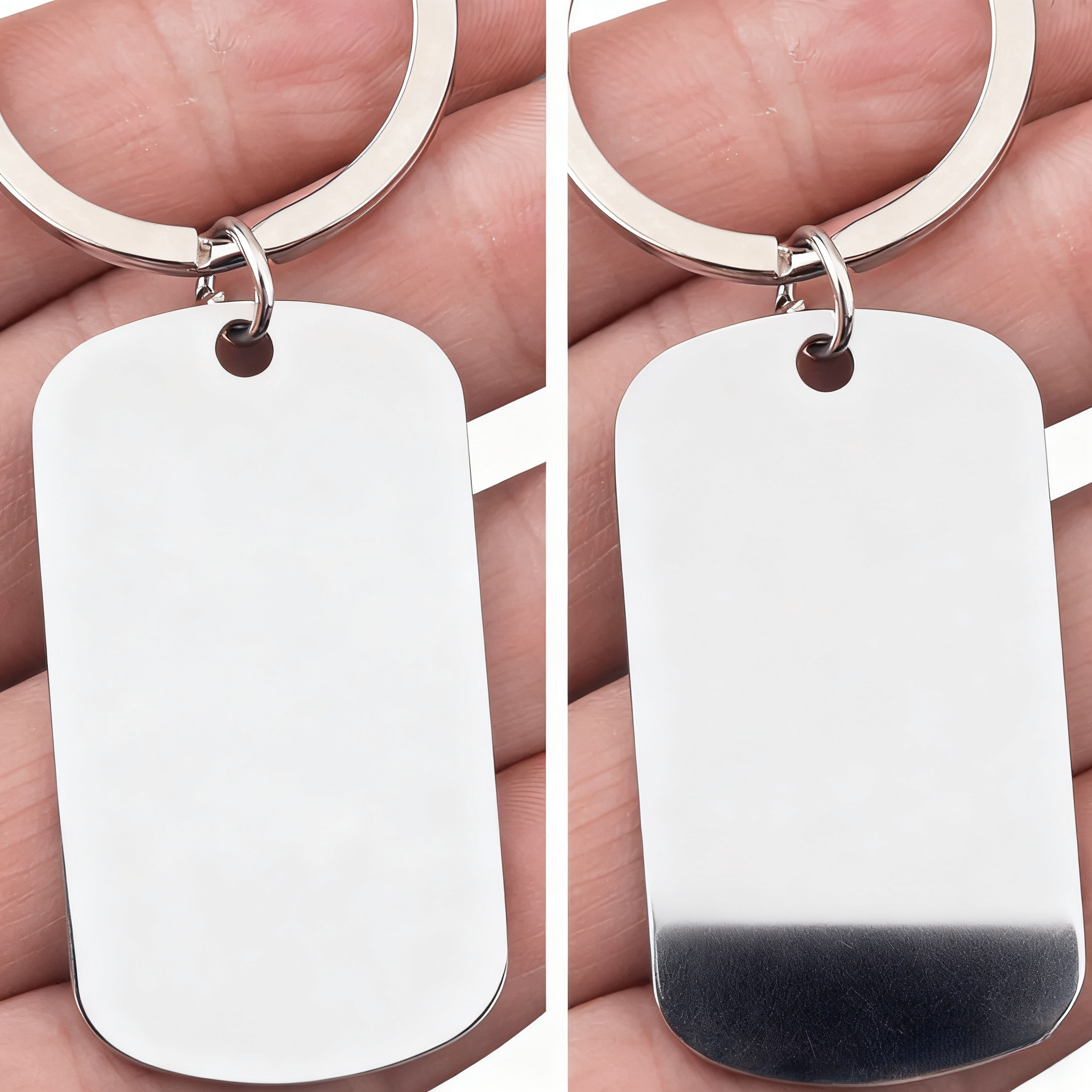 Custom Text Upload Photo Keychain