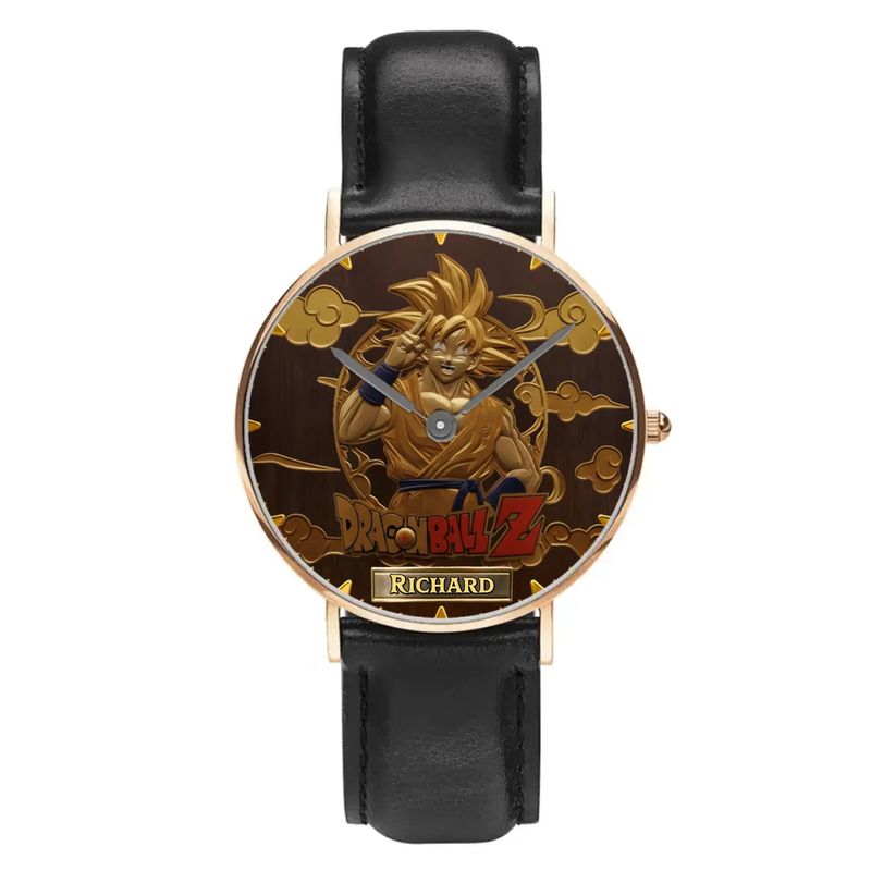 Personalized Anime-Inspired Watch - Custom Name Engraved Design