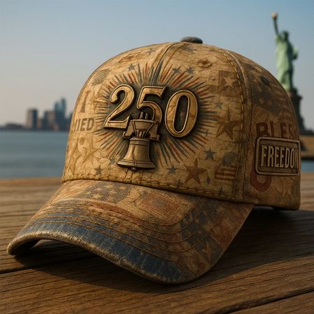 US Vintage 250th Anniversary Printed Casual Hat