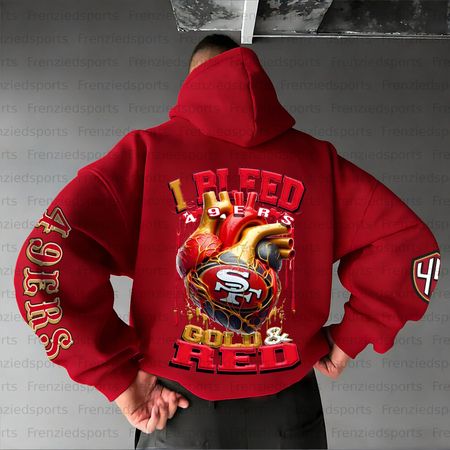 Unisex &amp;amp;amp;amp;quot;San Francisco 49ers&amp;amp;amp;amp;quot; Graphic Streetwear Vintage Plush Hoodie