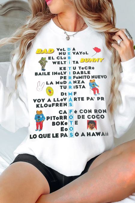 Bad Bunny New Version crew neck sweatshirt