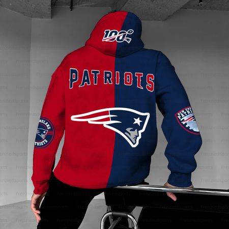 Unisex &amp;amp;amp;amp;quot;New England Patriots&amp;amp;amp;amp;quot; Graphic Streetwear Vintage Plush Hoodie