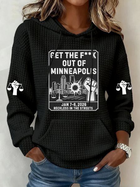 Women's Justice For Her Print Casual Sweatshirt