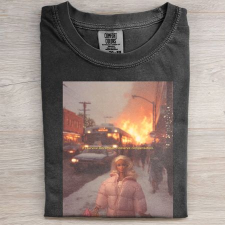 IF L SURVIVE DECEMBER, L DESERVE COMPENSATION TEE