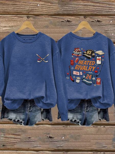 Women's casual retro-style sweatshirt (inspired by movies/TV shows)