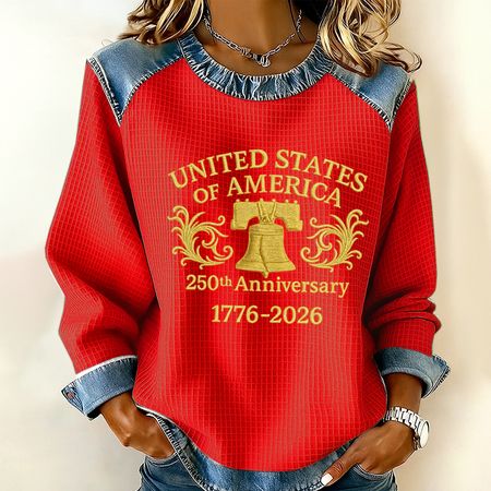 Women's 250th Anniversary Print Casual Sweatshirt