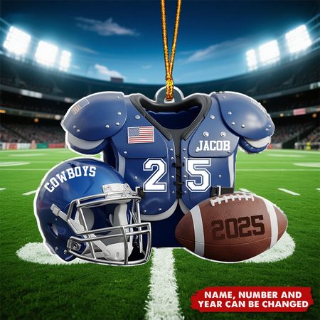 Personalized-Personalized-Football Season - Personalized  Acrylic Ornament