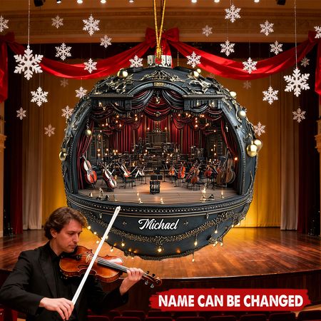 Personalized-Elegant Orchestra Stage - Personalized  Acrylic Ornament, Gift For Music Enthusiast