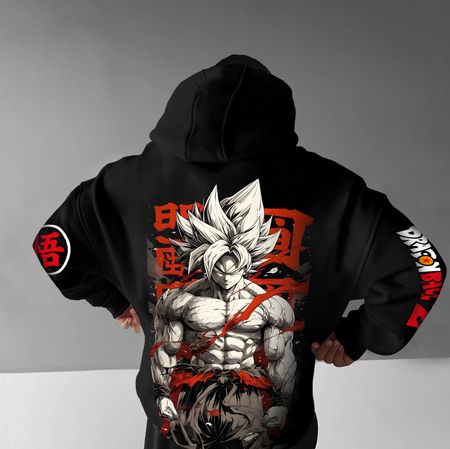 Goku Unisex Anime Graphic Streetwear Vintage Hoodie