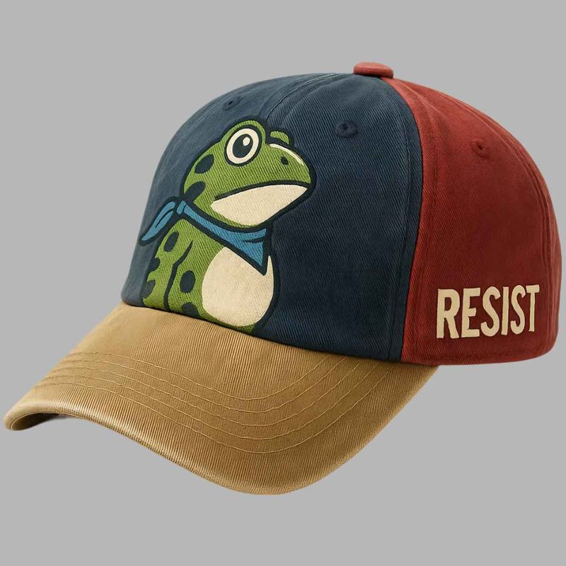 Unisex Portland Frog Resist Print Hat