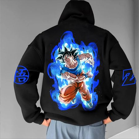 Goku Unisex Anime Graphic Streetwear Vintage Hoodie