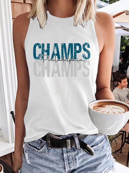 Retro Philadelphia Champs Print Vest