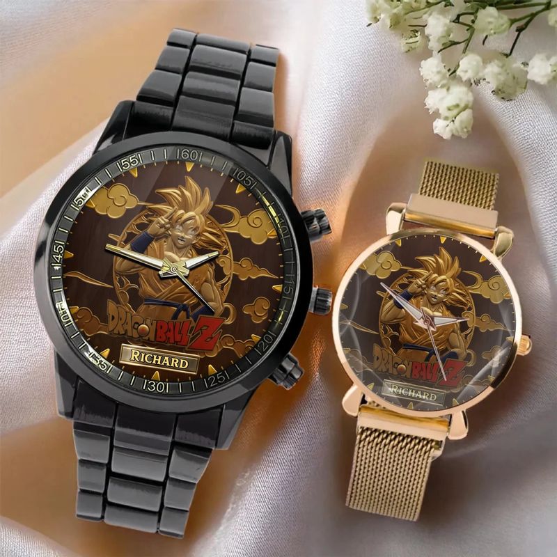 Personalized Anime-Inspired Watch - Custom Name Engraved Design