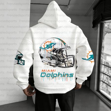 Unisex &amp;amp;amp;amp;quot;Miami dolphins  &amp;amp;amp;amp;quot; Graphic Streetwear Vintage Plush Hoodie