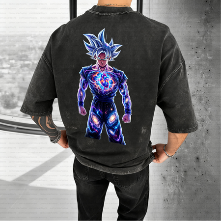 Unisex Anime Inspired Vintage Washed T-Shirt