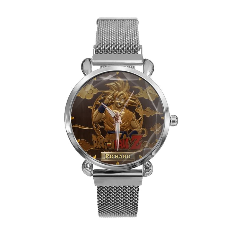 Personalized Anime-Inspired Watch - Custom Name Engraved Design