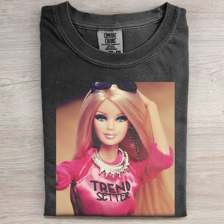 SELFIE WITH LONG HAIR BARBIECORE MEME TEE