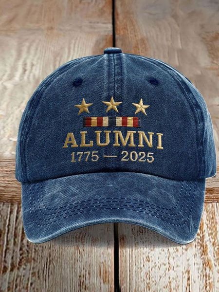 Unisex Casual Navy 250th Anniversary Printed Hat