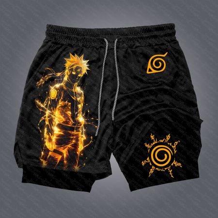 Unisex Casual Anime Streetwear Gym Shorts.Na