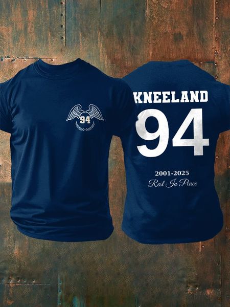 Men's Retro Rest in Peace 94 Print T-Shirt