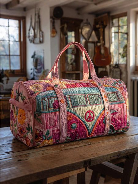 Rolling Horizon  Quilted Duffle Bag