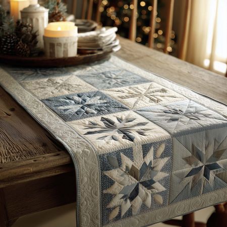 Snowflake Quilted Table Runner GFTOMA8061