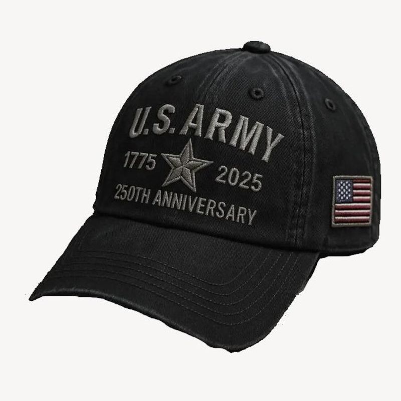 250th Anniversary Us Army Cap Patriotic Veteran Gift