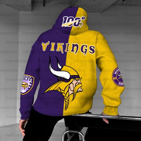 Unisex &amp;amp;amp;amp;quot;Minnesota Vikings&amp;amp;amp;amp;quot; Graphic Streetwear Vintage Plush Hoodie