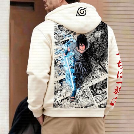 Unisex Graphic Streetwear Vintage Zipper Cardigan Plush Hoodie